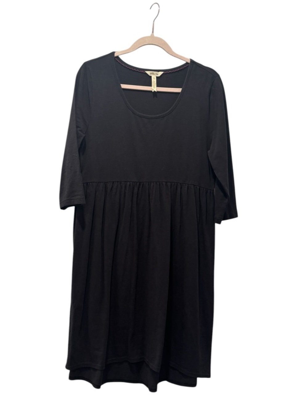 Matilda Jane Black Scoop-Neck Midi Dress